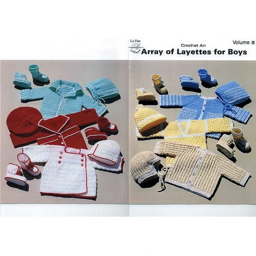 array of layettes for boys