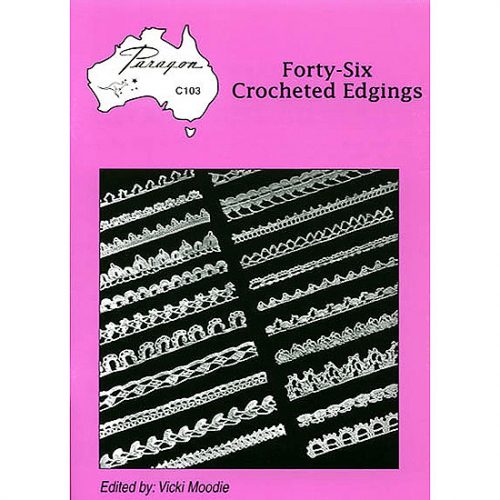 forty-six crocheted edgings