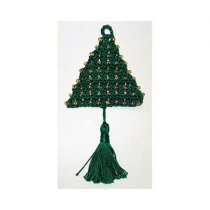 beaded christmas tree ornament
