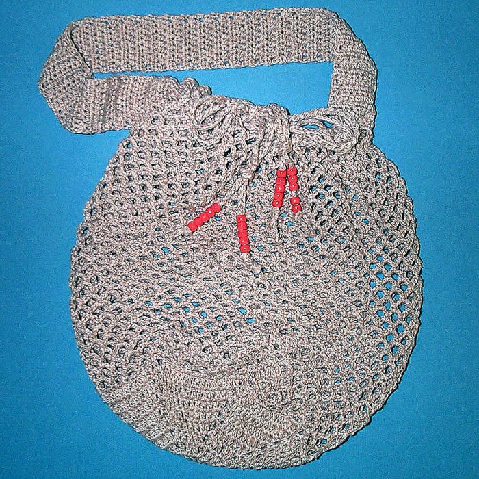 draw string bag with shoulder strap