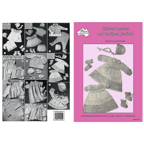 knitted layettes and cardigans for baby