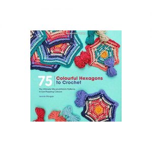 75 colourful hexagons to crochet