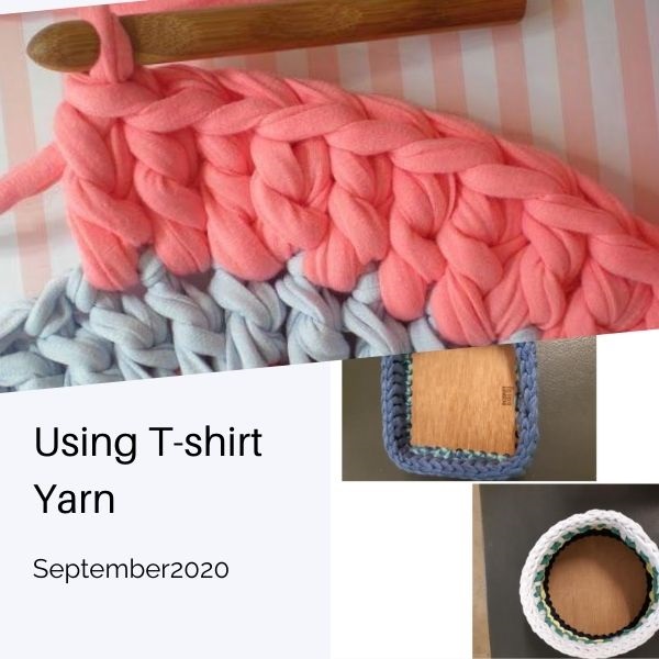 Crocheting or knitting with t-shirt is different to using normal yarns.  Read our helpful hints for using t-shirt yarn - whether purchased or made from recycled t-shirts - and get reward from this fabulous product