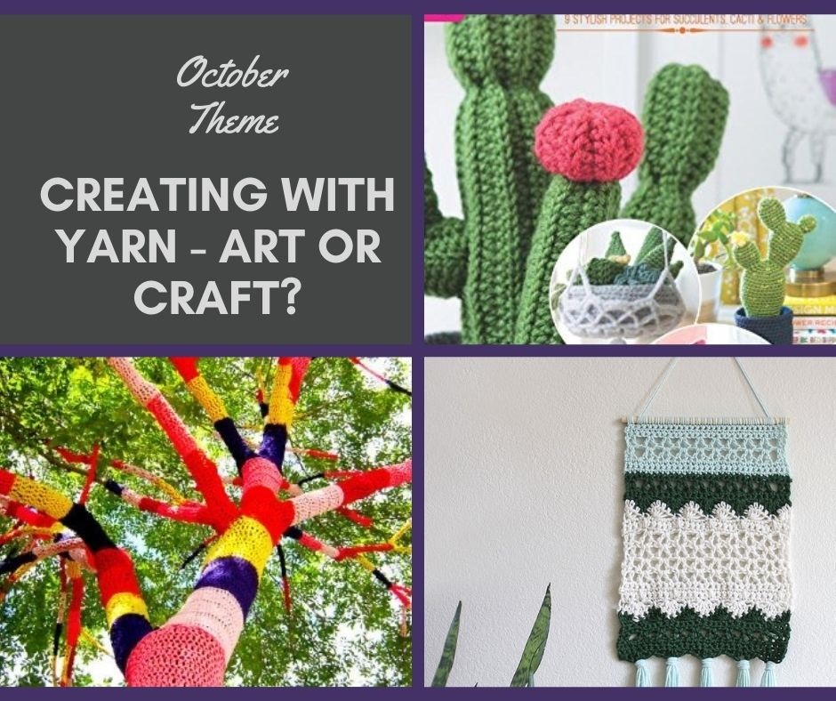 The beauty of creating with yarn is the ability to use the simplest of stitches and tools to create anything that your imagination desires. Whether this be practical to use in your day-to-day life or an expression of art to add decoration