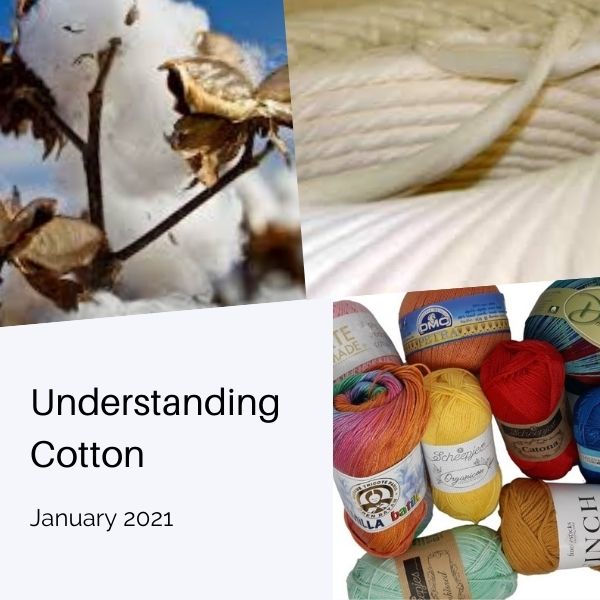 Cotton as a natural fibre is very versitile for crocheting and knitting.  However there are different types of cotton on the market, reflecting the treatments they have gone through (or lack of treatment). Read our tip to understand these processes cotton can go through so you can select the right cotton for your project.