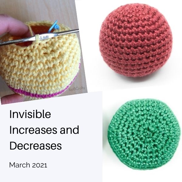 Do you get frustrated with the holes that appear in your projects where you have increased or decreased stitches? I came across this technique of making invisible increases and decreases.