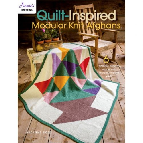 quilt inspired modular knit afghans