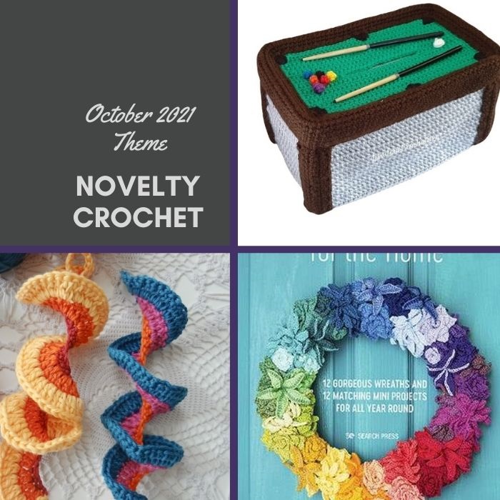 What is novelty crochet you say? Novelty is where our creativity with crochet stitches comes together …. And is limited only by your imagination.   It can be whimsical to bring laughter and joy or be practical.  Read more about this and what's happening at Crochet Australia during October