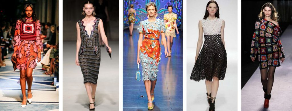 crochet on the runway