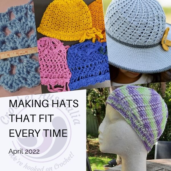 making hats that fit crochet australia