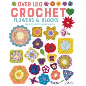 over 120 crochet flowers and blocks