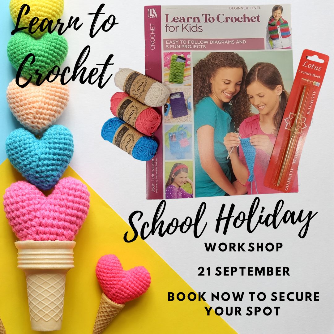 learn to crochet school holiday craft