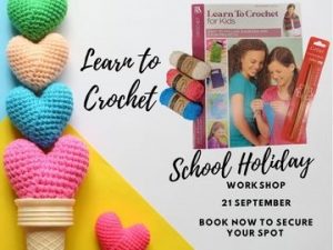 learn to crochet school hols september 2022