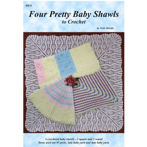 four pretty baby shawls to crochet