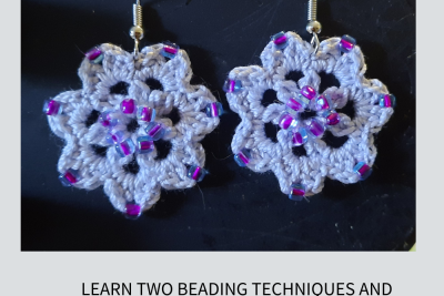 Crochet Beaded Earring Class