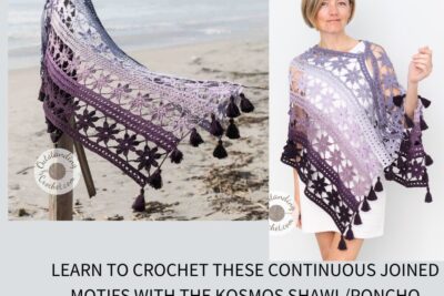 Crochet the Kosmos Shawl/Poncho