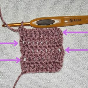 Removing the gap from treble crochet