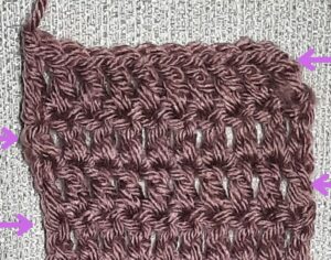 removing the gap in treble crochet false treble