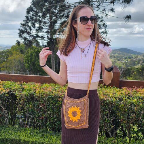 sunflower springtime shoulder bag kit