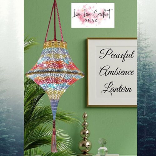 peaceful ambience lantern crochet kit