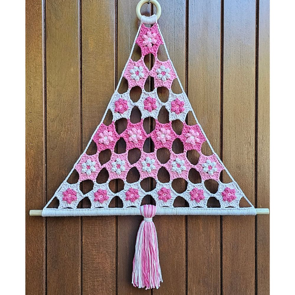 tree of blossoms wall hanging kit pinks