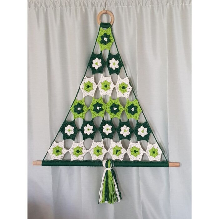 tree of blossoms wall hanging kit greens