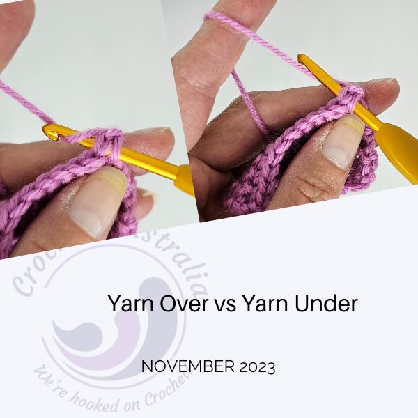 yarn over vs yarn under crochet australia