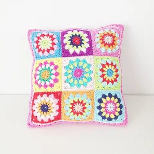 Granny Square Cushion