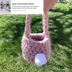 quick crochet easter basket