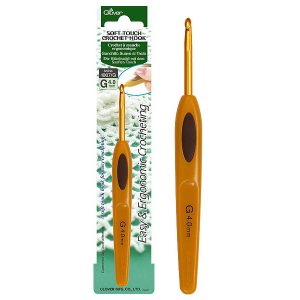 Clover Arthritic Soft Touch Crochet Hook Aluminium