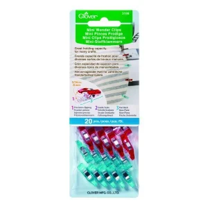 Clover Mini Wonder Clips (pk 20 two colours)