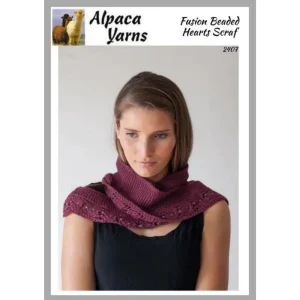 Beaded Hearts Scarf