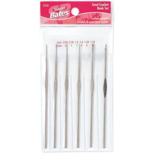 Crochet Hook Set Steel 6pc