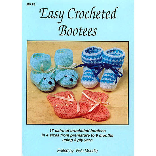 Easy Crocheted Bootees