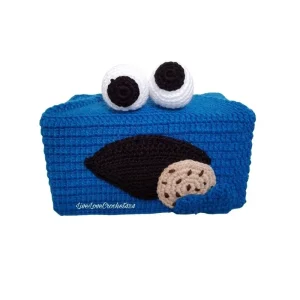 Blue Monster Tissue Box Cover Pattern