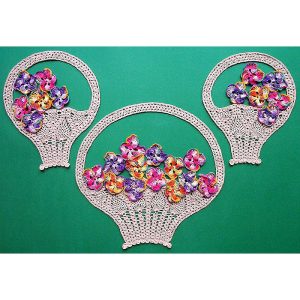 Pattern for Pansy Basket 3 Piece Set
