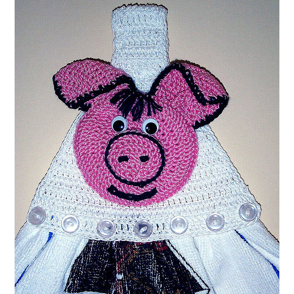 Pattern for Pig Towel Topper