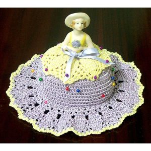 Pattern for Pin Cushion Hat with Porcelain Doll