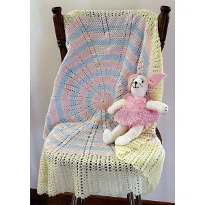 Circular Scrap Baby Shawl