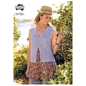 Crochet Ladies V Neck Vest