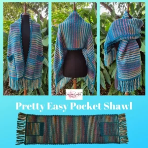 Pretty Easy Pocket Shawl Pattern
