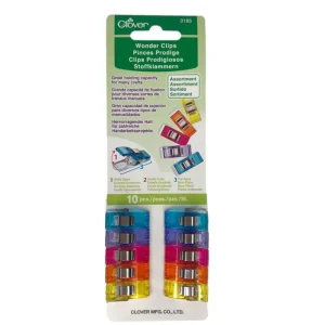 Clover Wonder Clips (pk 10 rainbow)