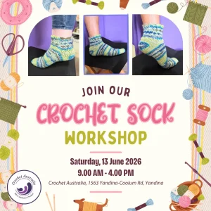 Crochet Sock Workshop 13 June 2026