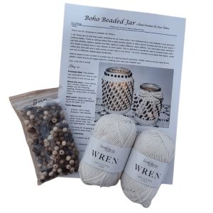 Boho Beaded Jar Cover Kit