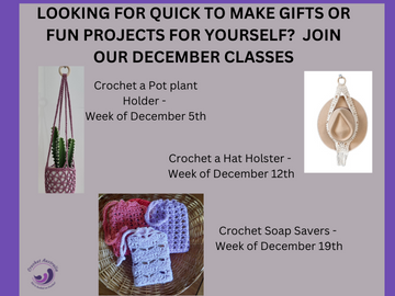 crochet classes december