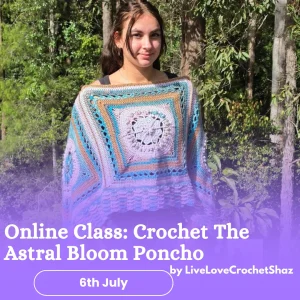 Online Class - Astral Bloom Poncho Top