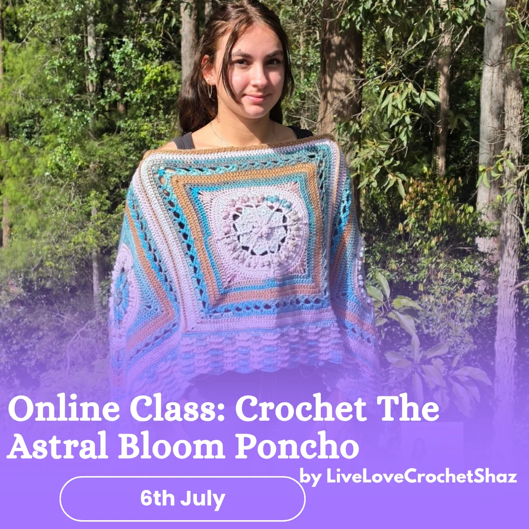 Online Class - Astral Bloom Poncho Top